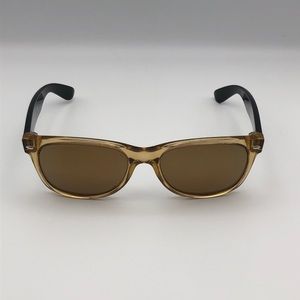 Rare Rayban New Wayfarer Brown & Black RB2132
